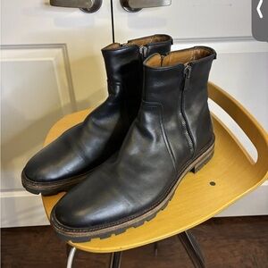 Aquatalia black leather boots